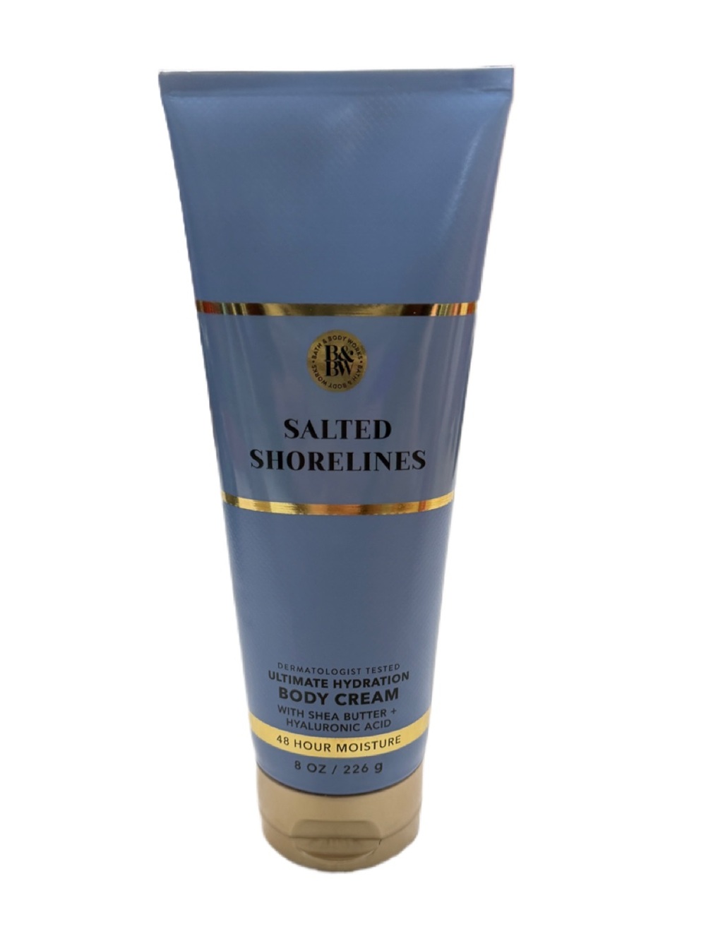 Bath & Body Works Salted Shorelines Body Cream - Blue & Gold
